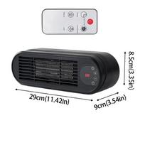 Remote Control PTC Electric Heater 12H Timer Desktop Heater Desktop Small Heater  Indoor Use juoda