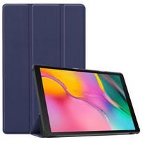 For Galaxy Tab A 10.1 2016 T580 T585 Tri-Fold Tablet Leather Case P580 Flip Cover A 8.0 19 T290-T295 tamsiai mėlyna spalva