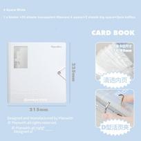 MINKYS Kawaii 4/6/9 skyrių 3 colių Kpop nuotraukų kortelių segtuvas Didelės talpos stabų nuotraukų kortelių albumas Nuotraukų kortelių segtuvas Kolekcionavimo knyga