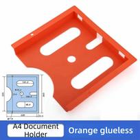 A4 Size Electrical Cabinet File Folder Orange Gray ABS Material Control Cabinet Document Holder Industrial Enclosure Paper Clip
