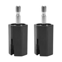 2Pcs/Set String Drill Bit Fast Rotating Hexagon Head Mini Tuning Peg Winder Drill Bits for Guitar juoda
