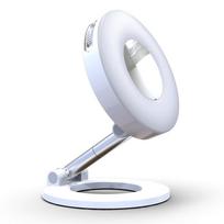 Magnetic Selfie Ring Light, 360° Rotatable, 3 Light Modes, Portable Clip-On Fill Light for iPhone MagSafe, for Selfies, Live Streaming, Vlogging balta