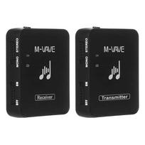 MVAVE WP10 2.4GHz Belaidė Ausinių Monitoriaus Siuntimo Sistema Įkraunamas Siųstuvas & juoda
