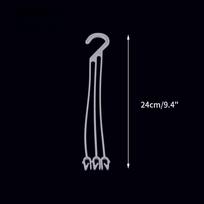 20 vnt. Kabykla Makrame Kabantys gėlių vazonai Laikiklis Sodo Sodinimo Kabliukai Namų Kabantis Krepšelis Balkono Dekoras 24cm pilka