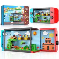 1528 vnt. Super Mario žaidimų automatas Mažų dalelių konstravimo kaladėlės 3D dėlionės Animaciniai vaikų žaislai „Pasidaryk pats“ Kalėdinės dovanos No box