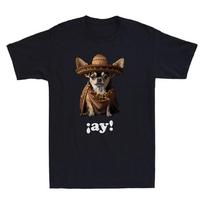 Chihuahua in Sombrero Funny Spanish What Que Meme Graphic  Unisex T-shirt Unisex T-Shirt M