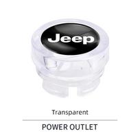 For Jeep Car Cigarette Lighter Cover DustProof Decoration Cap For Jeep Grand Cherokee Wrangler JK Gladiator Compass Renegade skaidri