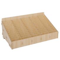 Multi-Compartment Wooden Desktop Organizer for Phones, Cables, and IDs 12 slots klevas