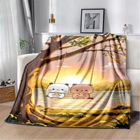 29 Style New Bubu Dudu Cute Cartoon Soft Flannel Blanket for Bed Bedroom Sofa Picnic,Throw Blanket for Cover Office Gift Kids 75x90cm