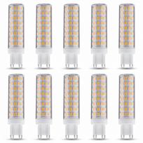 12W G9 LED Bulb AC85-265V 1200lm 100 LEDs 2835 SMD Ceramic PC Flicker-Free Replacement for 120W Halogen Bulbs for Indoor Chandeliers 10PCS G9 WARM WHITE