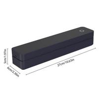 Tatuiruočių trafaretų spausdintuvas A4 terminis spausdintuvas su 10 vnt. perkėlimo popieriaus Tatuiruočių perkėlimo laikiklis Bluetooth programėlė 107 mm juoda