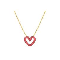 Swarovski Una Širdelės formos Auksinio atspalvio Pakabukas Mažas Dydis Moteriški papuošalai Raudonas 5634723 Box (Random Color),M