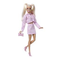 Barbie Deluxe Style Pink Denim Jacket Doll House Pretend Play Barbie Doll Ages Pink JJN69 Dress-Up 4+