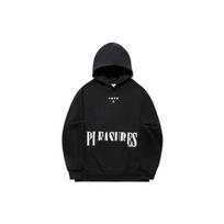 Li Ning Pleasures Collaboration Skateboard Series Record Print Letter Loose Pullover Hoodie Unisex Hoodies Black AWDTC01-1 M