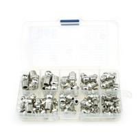 Grease Nipple Assortment Multiple Size Cones Lubricating Nipples Conicals Lubrication Nipple set with Storage for DIY 1