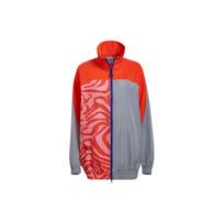 Adidas x Stella McCartney Retro Sport Blazer with Standing Collar Women's Model Orange with W Shaped Patterned Print Sporty Casual Jacket H59949 S