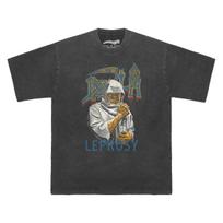 Death Leprosy TShirt Mantas Chuck Schuldiner Metal Morbid Angel Obituary Retro Washed Cotton Mens Clothing Short Sleeves Shirt S