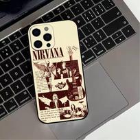 K-Kurt N-Nirvana C-Cobain  Phone Case For iPhone 17,16,15,14,13,12,11 Plus,Pro Max,XS,Soft Silicone Black Cover iPhone14Pro