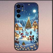Christmas Santa Claus Phone Case For Samsung S25,S24,S21,S22,S23,S30,Ultra,S20,Plus,Fe,Lite,Note,10,9,5G Black Soft Cover Samsung S205G