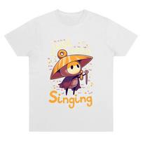 Sherma TShirt Just Keep Singing Hollow Knight Silksong Cartoon Graphic Tee  Unisex 100 Cotton Soft Comfort Y2K TShirt S