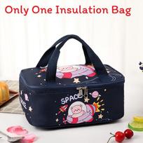 Space Themed Thermal Bento Bag With Handles For Children And School Use Style A