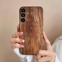 Natural Wood Phone Case For Samsung S25,24,21,22,23,S30,Ultra,S20,Plus,Fe,Lite,Note,S10,S9,Black Soft Shell SamsungS23ULTRA5G