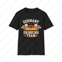Germany Drinking Team Beer Festivals Oktoberfest TShirt Men Women Cotton Short Sleeve Fashion Unisex Hombre Camisetas Tees Gift S įvairiaspalvis