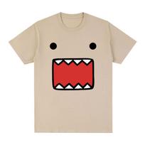 Domo Kun Lėlės Veido Grafikos Marškinėliai Vyriški Moteriški Medvilniniai Laisvalaikio Marškinėliai Apvaliu Kaklu Trumpomis Rankovėmis Per dideli Marškinėliai Harajuku Gatvės Stilius S įvairiaspalvis