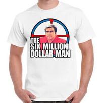 The Six Million Dollar Man Steve Austin 70s Tv Show Retro T Shirt 593 S įvairiaspalvis