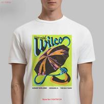 Wilco Chicago Illinois 2025 Gig Poster On August 10 T Shirt vintage Washed fashion graphic Stylish Versatile Breathable S įvairiaspalvis