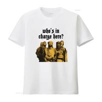 Monty Pythons Holy Grail Funny The Knights Who Say Ni T Shirt Who's in Charge Here Design vintage Washed Stylish Stretched S įvairiaspalvis