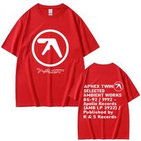 Aphex Twin Graphic Tshirt Unisex Women Casual Cotton Vintage Short Sleeve T Shirts Male Gothic Rock Tshirts Oversized Streetwear S