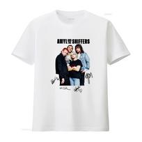 Rare Amyl and the Sniffers Band Signed Member Design White T Shirt All Sizes Available vintage Washed Stylish fashion Slightly S įvairiaspalvis