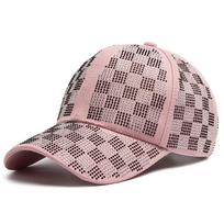 Fashion Rhinestone Personalizedity Street Style Hip Hop Caps For Female Summer Outdoor Uses Sun Visor Hat Adjustable Women'S Baseball Cap Adjustable