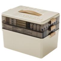 Extra-Large Family Medicine Storage Box Multifunctional For Outdoor Activities Camping kreminė