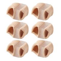6Pcs Toe Separators for Bunions Flexible Hallux Loop Toe Correctors Nylon Double Valgus Splint