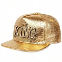 Women King Pattern Leather Hip-Hop Hats Spring Autumn Outdoor Use Adjustable Casual Baseball Caps Sunscreen Hat For Men And