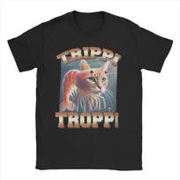 Men's TRIPPI TROPPI T Shirts Italian Brainrot Meme Cotton Clothes Casual Short Sleeve O Neck Tee Shirt S įvairiaspalvis