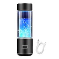 300ML Hydrogen Rich Water Bottle Hydrogen Water Technology Portable Glass SPE PEM Generator Healthy Glass