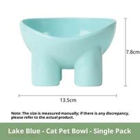 High Foot Tilted Pet Bowl Neck Protector Cat Bowl Anti-dumping Pet Feeding Supplies