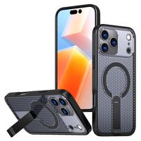 For Magsafe Magnetic Heat Dissipation Stand Phone Case for IPhone 16E 17 Air 16 15 Plus 14 13 12 Pro Max Bracket Protector Cover iPhone 11 juoda