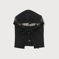 Women's Cloverheart Jacquard Angora Balaclava B1 CO2504CA78 DG Model Name: 1.CO2504CA78 DG / Size: F