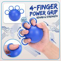 Finger Exerciser Hand Grip Strengthener Rehabilitation Therapy Ball for Finger Strength and Dexterity Training Hand Muscle Recovery One Size mėlyna