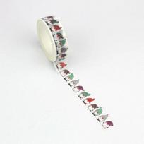 NEW 1PC 10M Decorative Gnomes with Sunflowers Bee Daisy Hearts Spring Washi Tape Set for Journaling Masking Tape Cute Papeleria