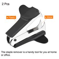 2Pcs 3 Colors Mini Staple Remover Metal Effort Saving Small Nail Out Extractor Puller Office School Stationery Tools Supplies juoda