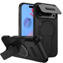 Armor Magsafe Bracket Stand Holder Case For iPhone 17 Pro Max 17e 16e 16 15 14 13 11 12 mini Pro Magnetic Wirelesss Charge Cover iPhone 13 mini