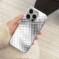 Silver Pattern Protect luxurious Exquisite luxury High-end PhoneCase Glass PhoneCase for iPhone 17 16 15 14 13 12 11pm Pro Plus iPhone 17