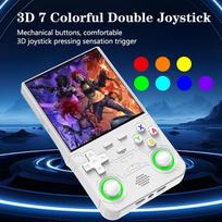 R36Ultra Open Source Handheld Gaming Console Linux Dual System Retro Arcade 4.0 Portable PSP Emulator 128G balta