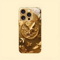 eagle luxurious High-end Phone Case Electroplated Glass TPU PhoneCase for iPhone 17 16 15 14 13 12 11pm Pro Plus Dropresistant iPhone 11 Pro Max