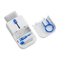 Multi Function Keyboard Cleaning Kit with Brush Keycap Puller Cleaning Pen and Storage Case for Electronics Devices One Size mėlyna